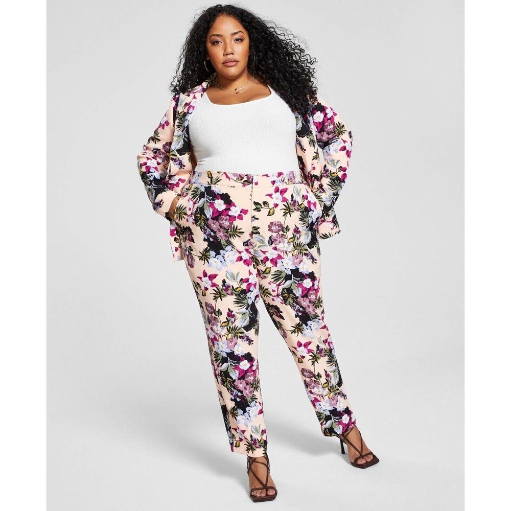 Nina Parker Trendy Plus Size Floral-Print Blazer NWT $129 Size 3X - Picture 2 of 11